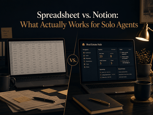 Spreadsheet vs. Notion: What Actually Works for Solo Agents - Vezrin