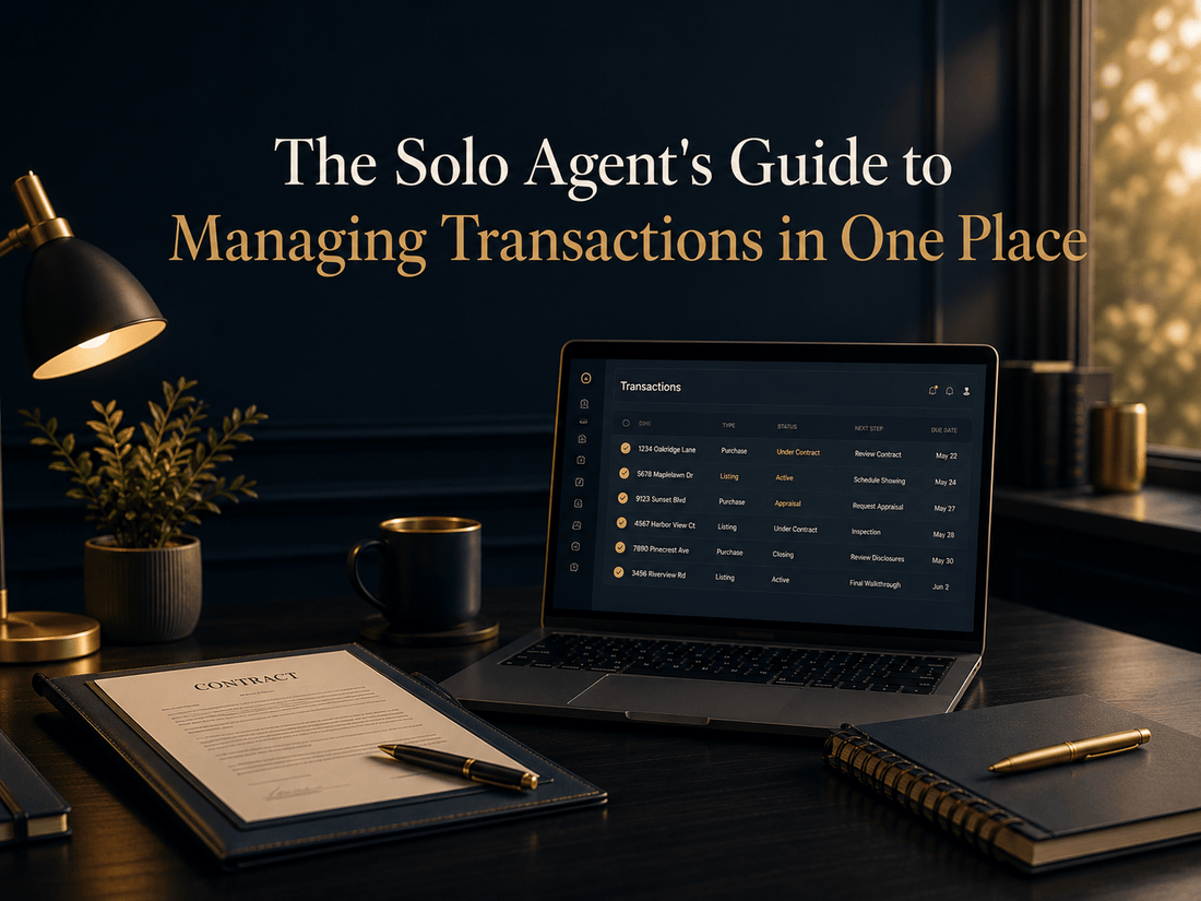 The Solo Agent's Guide to Managing Transactions in One Place - Vezrin