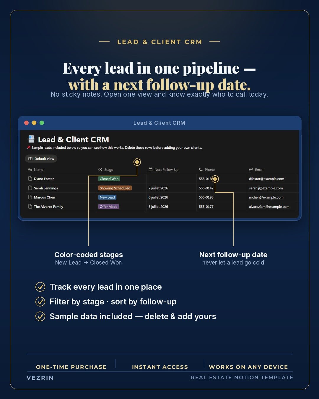 Solo Agent OS: Real Estate Agent Notion Template - Vezrin