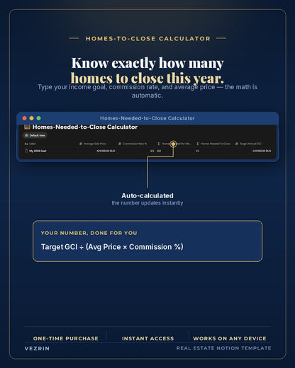 Solo Agent OS: Real Estate Agent Notion Template - Vezrin